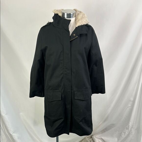 Theory Black with Fleece Lining/Hood Jacket